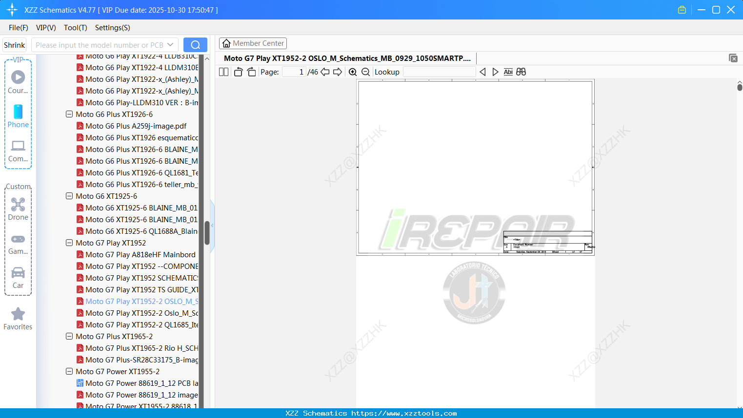 Motorola Moto G7 Play XT1952-2 OSLO_M_Schematics_MB_0929_1050SMARTP